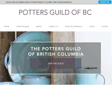 Tablet Screenshot of galleryofbcceramics.com